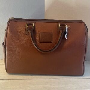 Burberrys vintage leather Boston bag